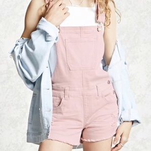 Forever21 Blush Pink Overalls